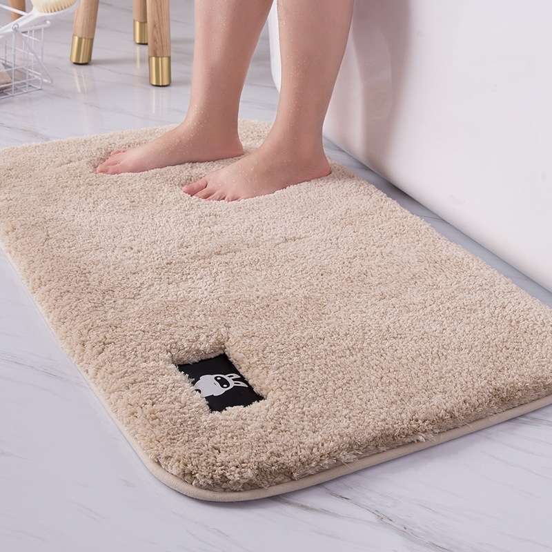 Bathroom Toilet Absorbent Bath Mat Carpet Bedroom Non-slip Foot Pad, Size:40x60cm(Dark Grey)