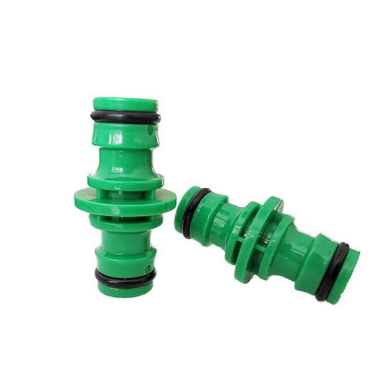 2 PCS 4 Point Two-way Pacifier Repair Extension Hose Quick Connector Plastic Garden Tool(Green)