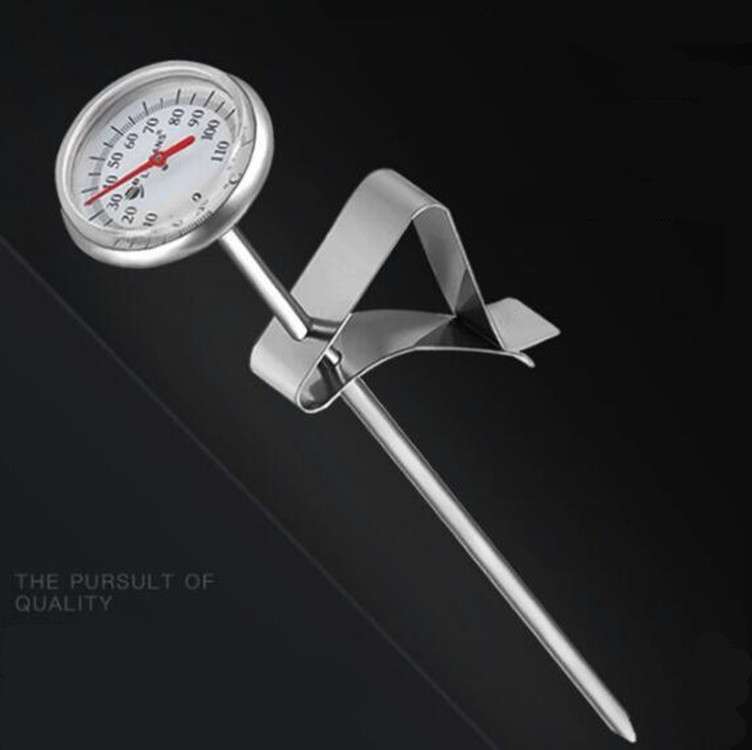 L-BEANS Stainless Steel Hand Made Coffee Thermometer Coffee Probe Water Temperature Meter, Style:Sho