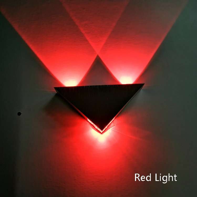 9W LED Triangle Wall Light Interior Corridor Aisle Lights(Warm White Light)