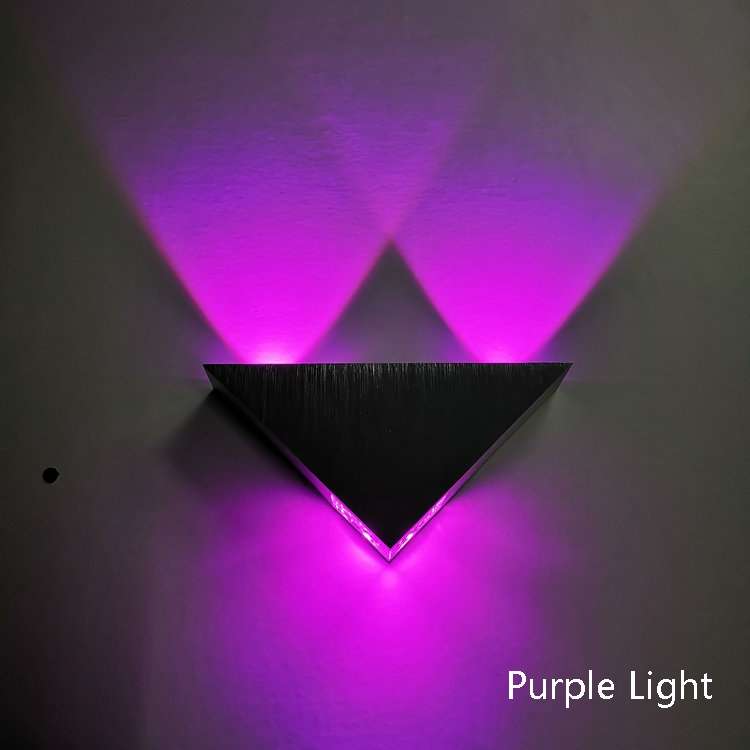 9W LED Triangle Wall Light Interior Corridor Aisle Lights(Warm White Light)
