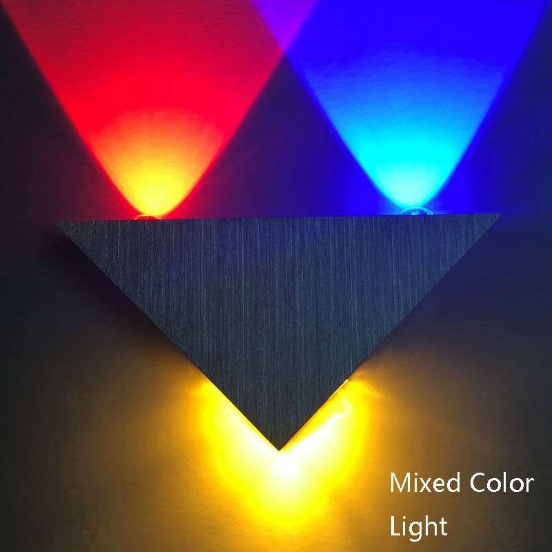 9W LED Triangle Wall Light Interior Corridor Aisle Lights(Warm White Light)