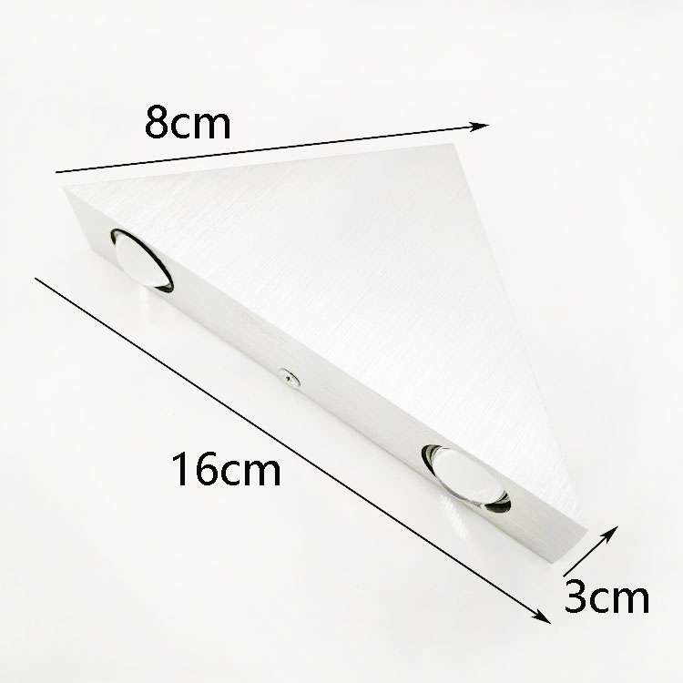 9W LED Triangle Wall Light Interior Corridor Aisle Lights(Blue Light)