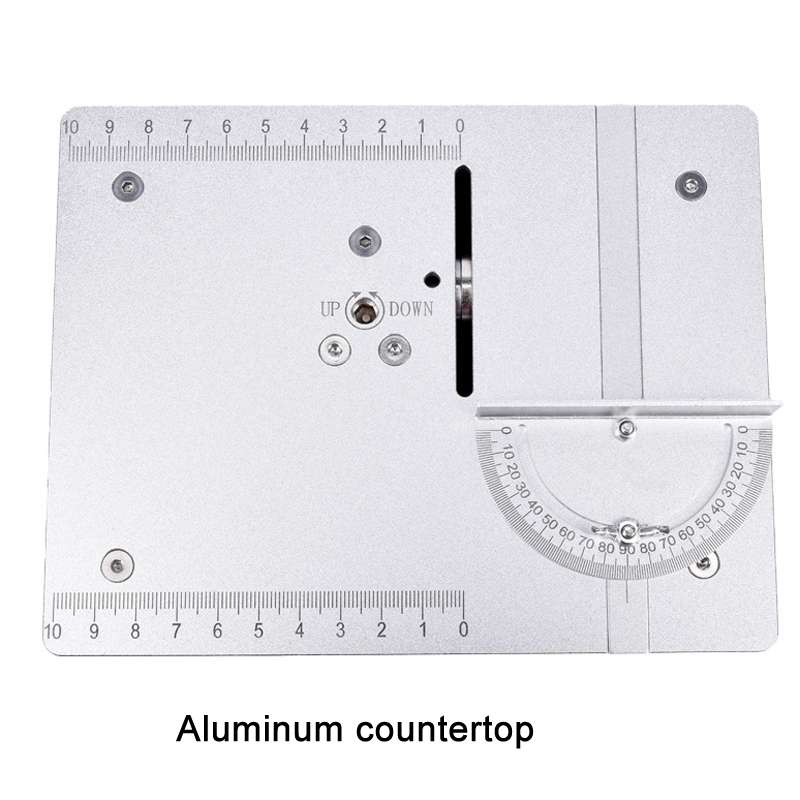 S3 96W Liftable Table Mini Table Saw Aluminum Cutting Machine,Spec: Silver High Match(EU Plug)