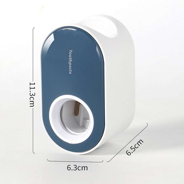 Automatic Toothpaste Squeezing Wall-mounted Toothpaste Rack(Pink+White)