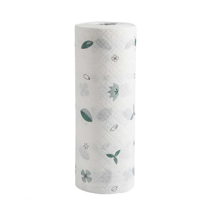 50 Sheets Washable Lazy Rag Kitchen Non-woven Cloth Wet and Dry Dual-use Dish Towel(White)