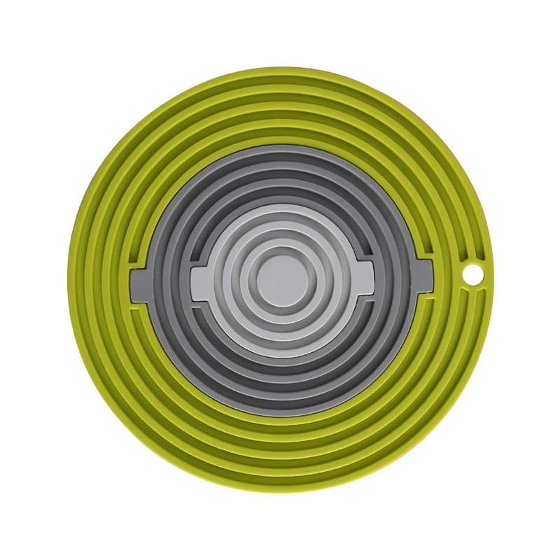 3 in 1 Round Silicone Heat Insulation Pad High Temperature Resistant Multifunctional Tableware Pad C
