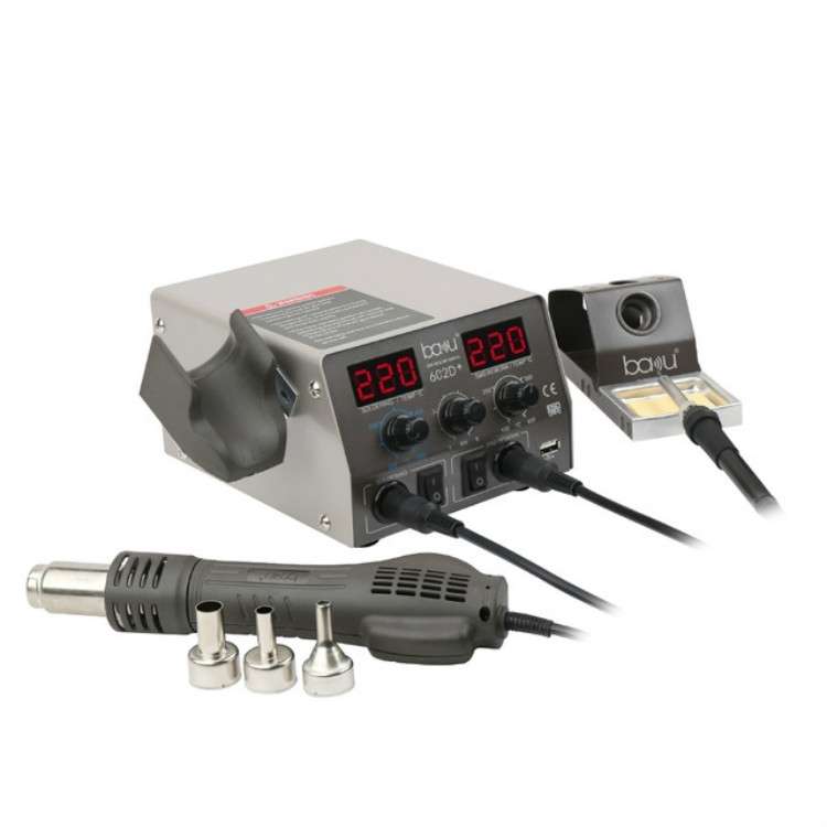 BAKU BA-602D+ Welding Station Set Dual Digital Display Mobile Phone Repair Tin Welding Tool, Specifi