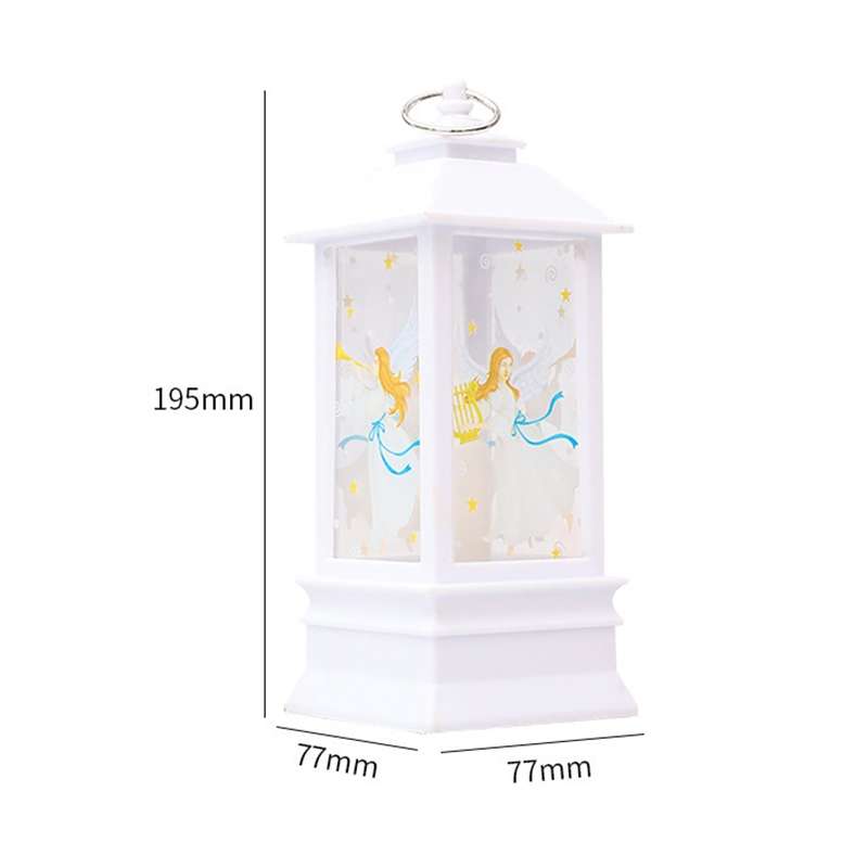 Christmas Flame Lantern Christmas Decoration LED Luminous Ornament Candlestick Lamp, Size: Large 77