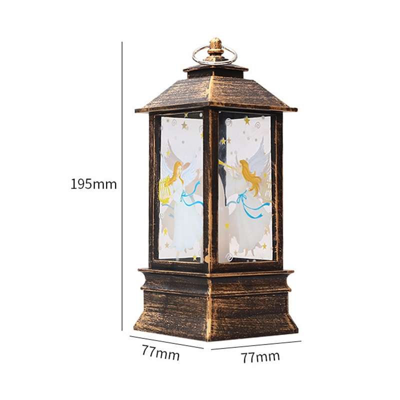 Christmas Flame Lantern Christmas Decoration LED Luminous Ornament Candlestick Lamp, Size: Large 77
