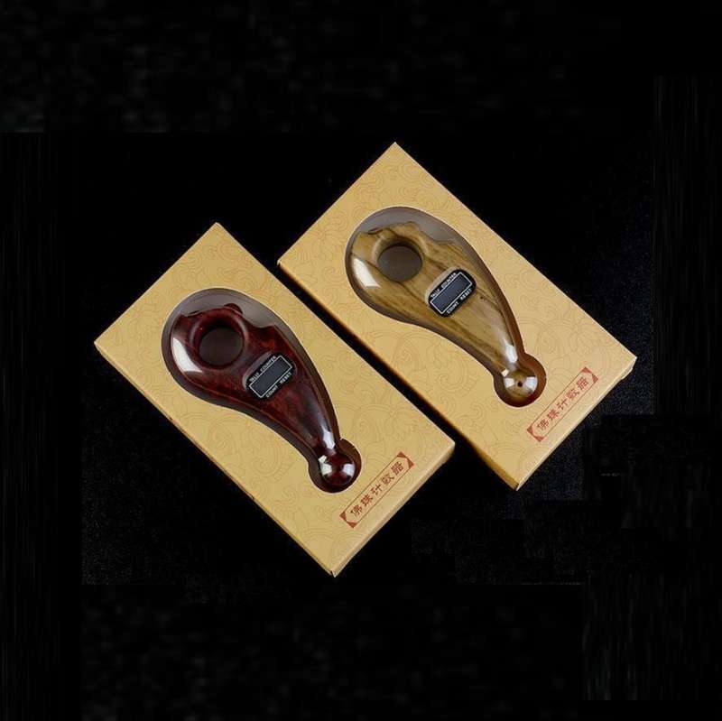 Buddhist Beads Chanting Rolling Automatic Induction Digital Display Electronic Counter(Sandalwood)