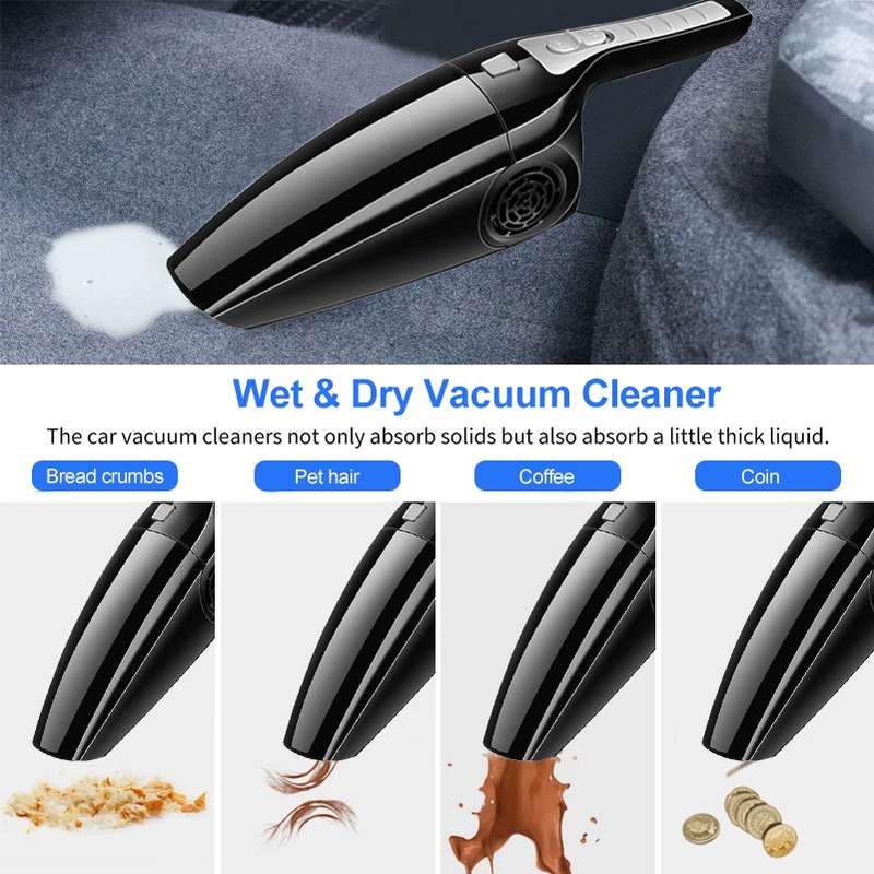 Car Vacuum Cleaner High Power 120W Home Car Dual-use Vacuum Cleaner Powerful Dry and Wet Wired Model