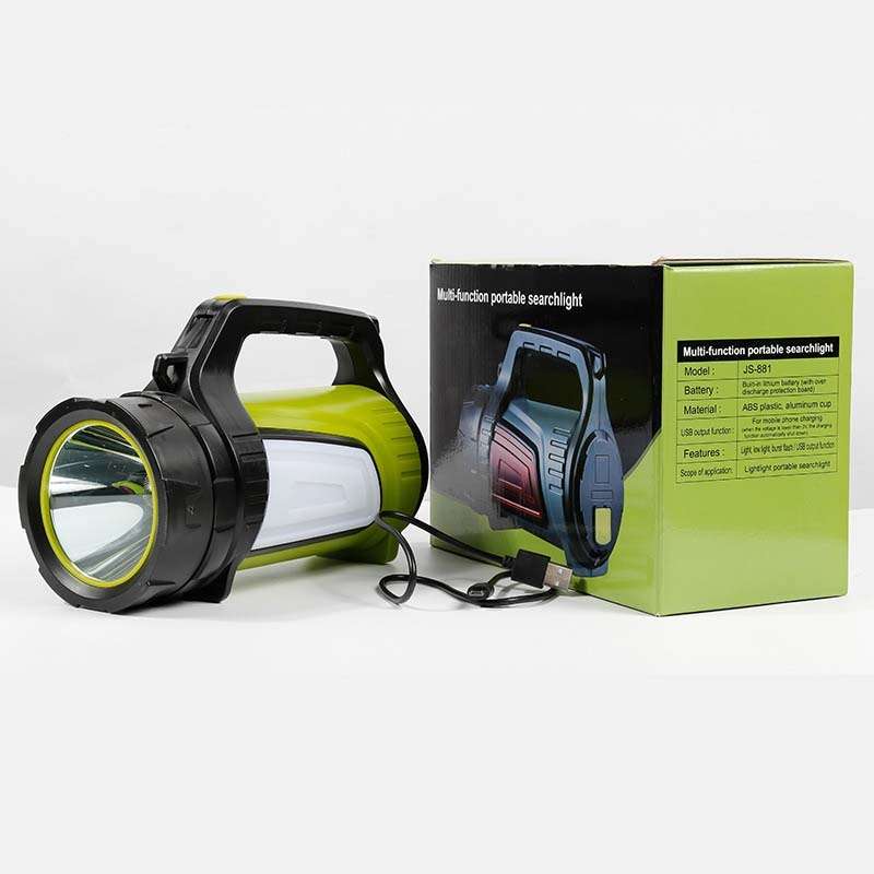 KINSACH Camping Light Outdoor Waterproof Multifunctional Portable Searchlight, Style:7028M(Green)