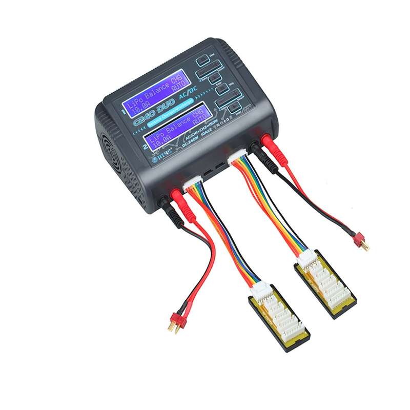 HTRC C240 Balanced Lithium Battery Charger Remote Control Airplane Toy Charger, Specification:EU Plu