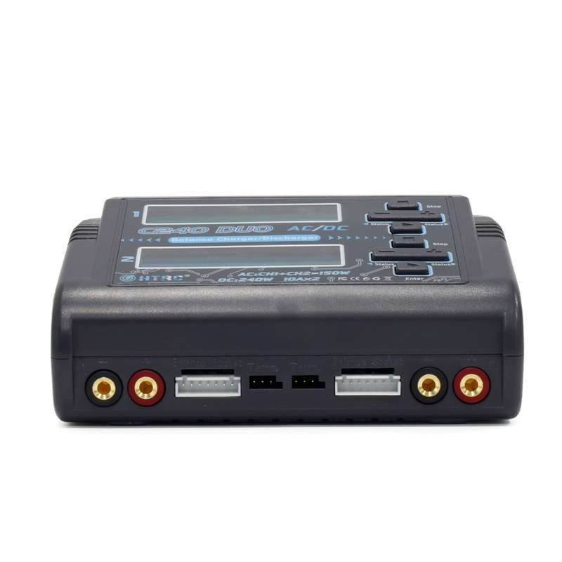 HTRC C240 Balanced Lithium Battery Charger Remote Control Airplane Toy Charger, Specification:EU Plu