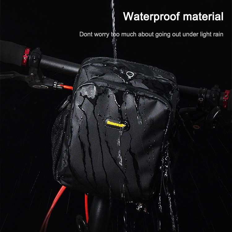 Rhinowalk Bicycle Front Bag Waterproof Handlebar Bag Folding Bike Front Bag Large Capacity Riding Ba