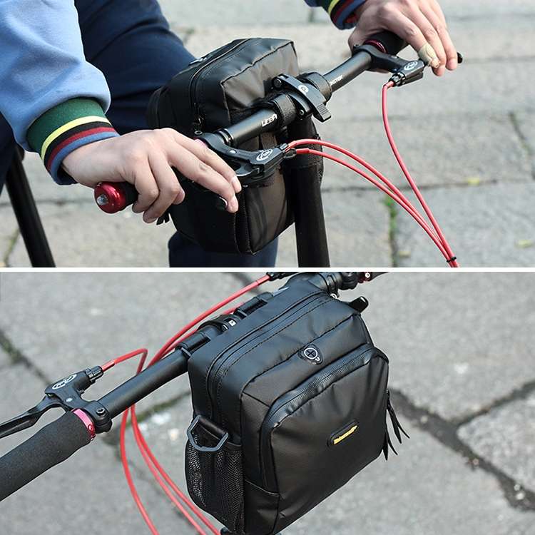 Rhinowalk Bicycle Front Bag Waterproof Handlebar Bag Folding Bike Front Bag Large Capacity Riding Ba
