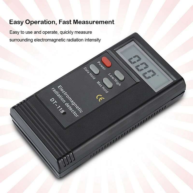 DT-1180 Electromagnetic Radiation Detector Measuring Range 50-1999V/M Electromagnetic Wave Radiation