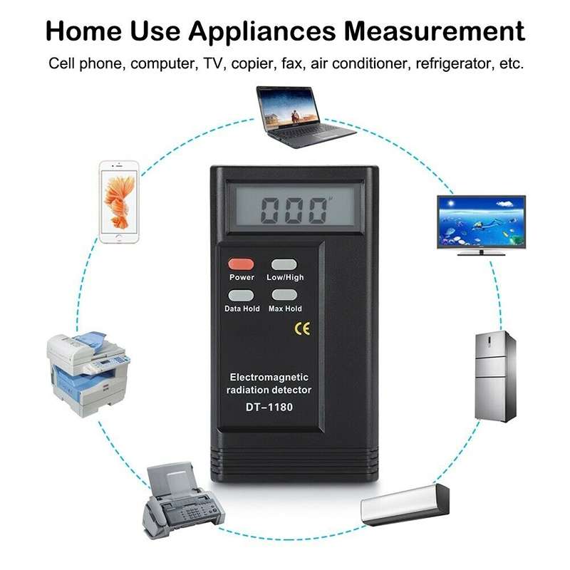 DT-1180 Electromagnetic Radiation Detector Measuring Range 50-1999V/M Electromagnetic Wave Radiation