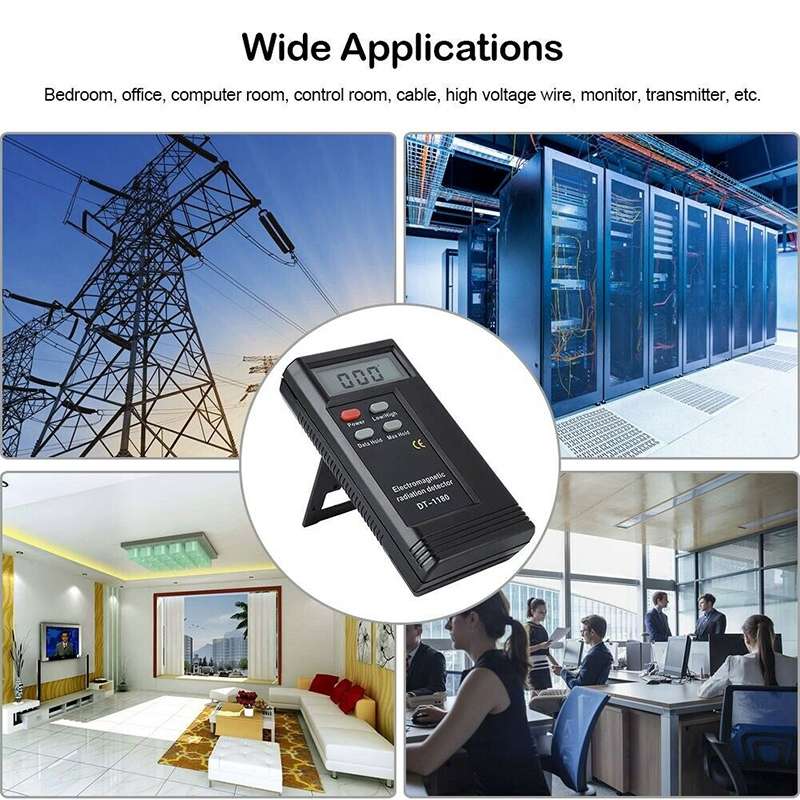 DT-1180 Electromagnetic Radiation Detector Measuring Range 50-1999V/M Electromagnetic Wave Radiation