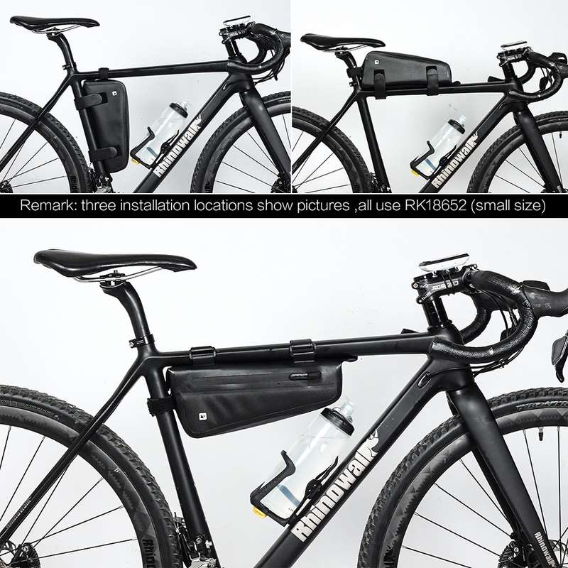 Rhinowalk Bicycle Front Beam Triangle Bag TPU Waterproof Mountain Road Bike Long-distance Riding Sad