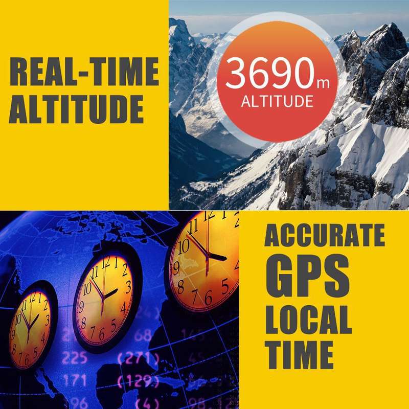 Kingneed C90 5.5inch HUD Car Head-up Display GPS Car Universal Mileage Speed Meter Speeding Alarm /