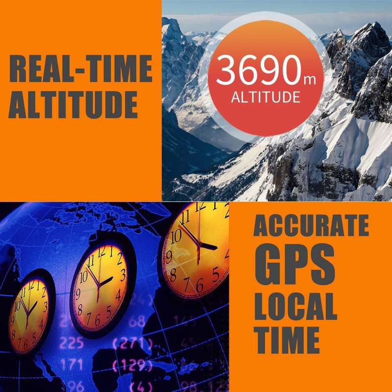 C1090 6.2 inch HUD Car Head-up Display GPS Car Universal Mileage Speed Meter Speeding Alarm / GPS Sa