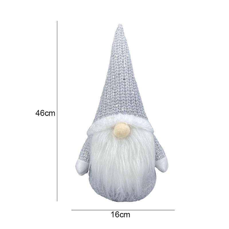 Christmas Decorations Window Decorations for Faceless Elderly Dolls Decorative Dolls(Pink)