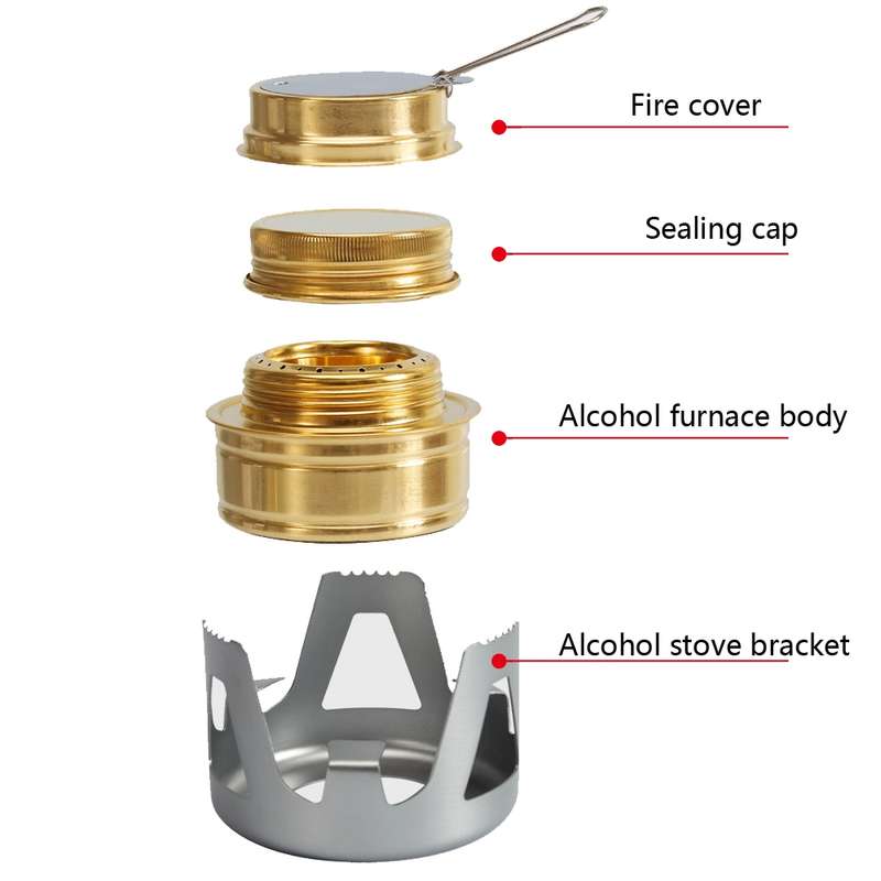 Outdoor Camping Alcohol Stove Vaporized Liquid Alcohol Atove Mini Alcohol Stove Portable Creative Al