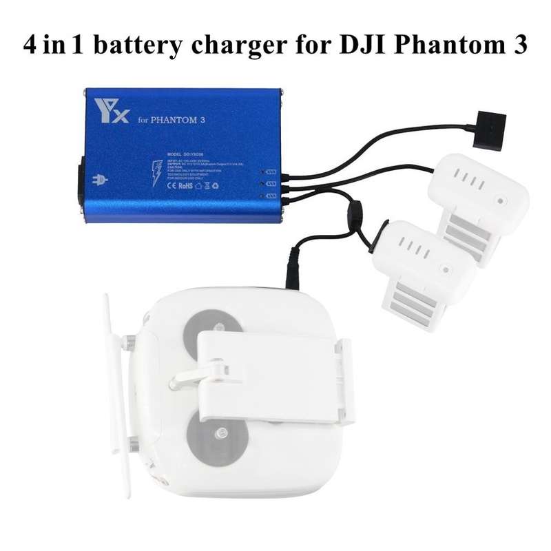 4 in 1 Parallel Power Hub Intelligent Battery Controller Charger for DJI Phantom 3 Standard SE FPV D