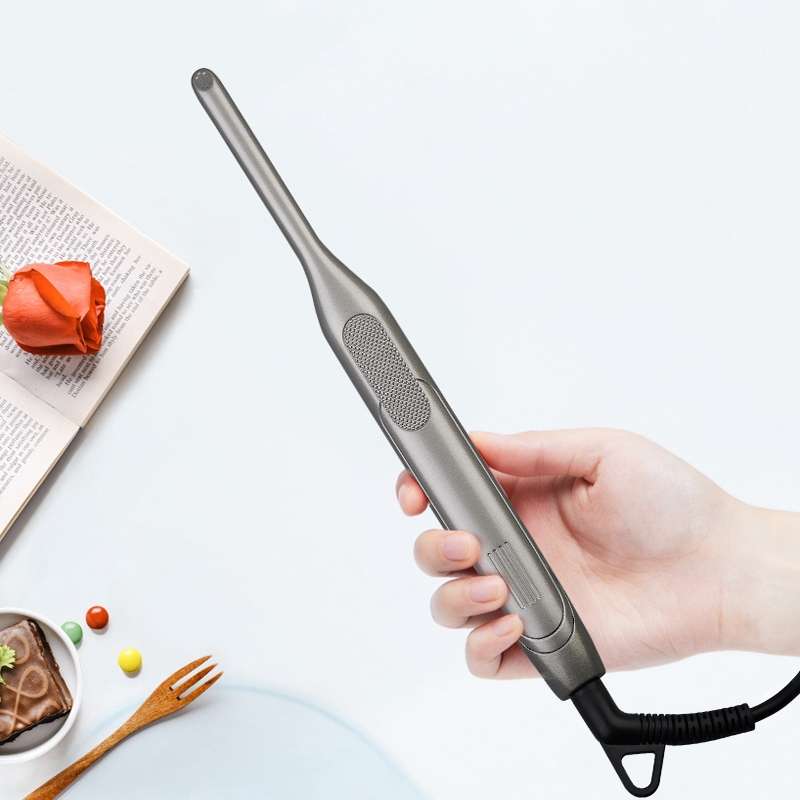 Small Wave Curling Iron For Men Beard Curling Iron 3D Ceramic Thermostat Hair Straightener(EU Plug)
