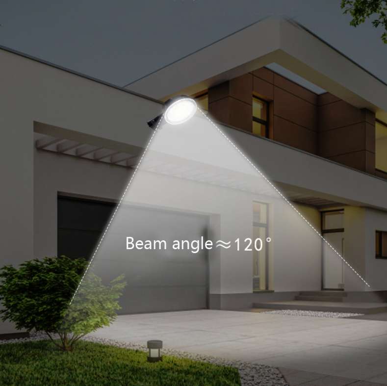 80W LED Outdoor Light Sensing IP65 Waterproof Wall Lamp Garden Courtyard Street Light(White Light)