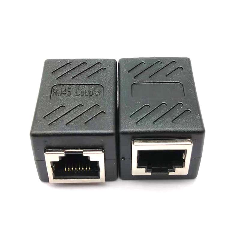 Network Straight-through Head RJ45 Network Cable Connector Butt Joint 8P8C Shielded Double-pass Hea