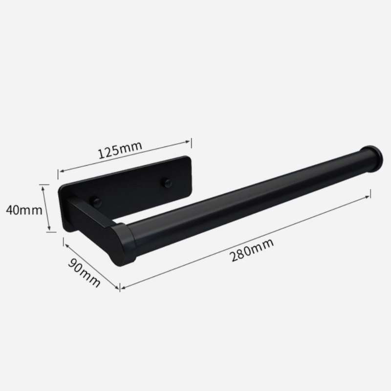 Kitchen Paper Towel Rack Lazy Rag Rack Wall Mount Bracket Roll Paper Holder