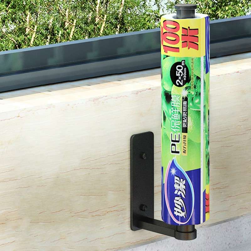 Kitchen Paper Towel Rack Lazy Rag Rack Wall Mount Bracket Roll Paper Holder