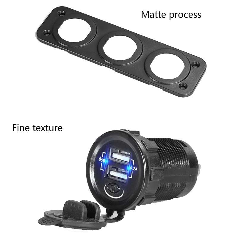 Car Mobile Phone Charger Multi-Port Fast Charging with Cigarette Lighter Multi-Function Digital Disp