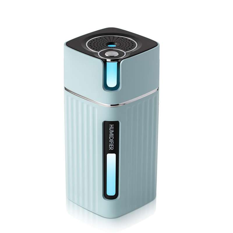 Humidifier USB Office Home Car Mute Portable Colorful Air Purifier(White)