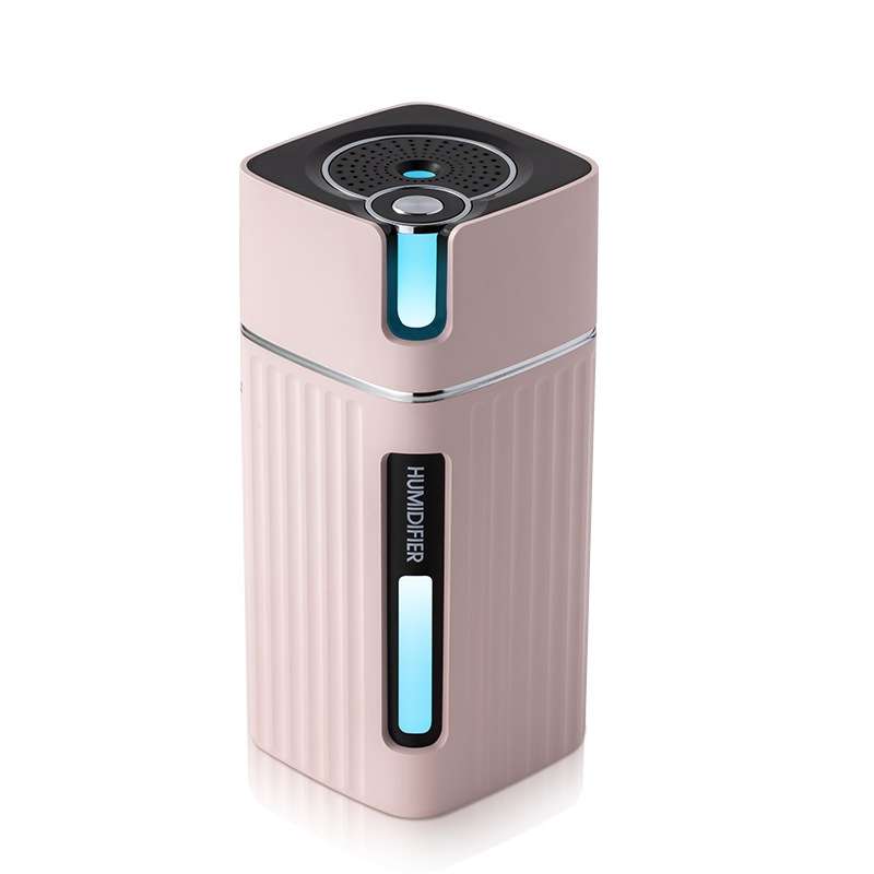 Humidifier USB Office Home Car Mute Portable Colorful Air Purifier(White)
