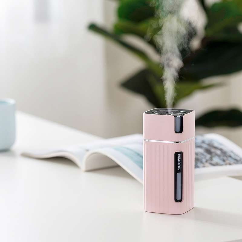 Humidifier USB Office Home Car Mute Portable Colorful Air Purifier(White)