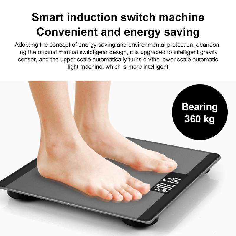 ISCALE SE Human Body Intelligent Electronic Scale Household Weight Scale Adult Body Fat Scale(Space
