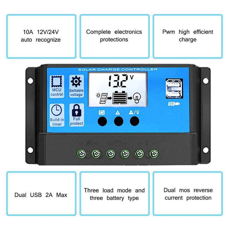 Street Lamp Smart Lighting Charging Solar Controller, Model: RBL-50A