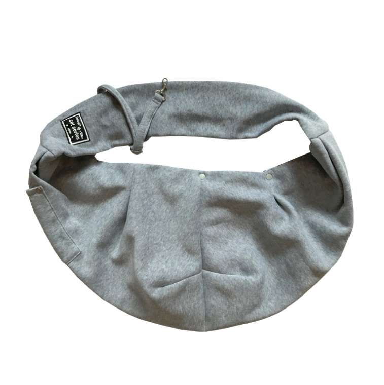 Pet Outing Carrier Bag Cotton Messenger Shoulder Bag, Colour: Gray