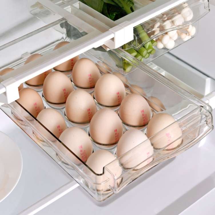 Refrigerator Storage Box Drawer Type Square Household Multifunctional Food Preservation Box, Specifi