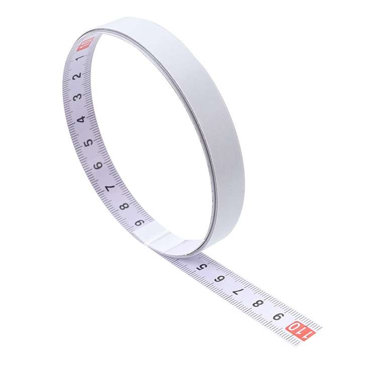 1m Sticky Scale Steel Ruler with Glue Scale Tape Measure Self-adhesive Ruler, Specification:Positive