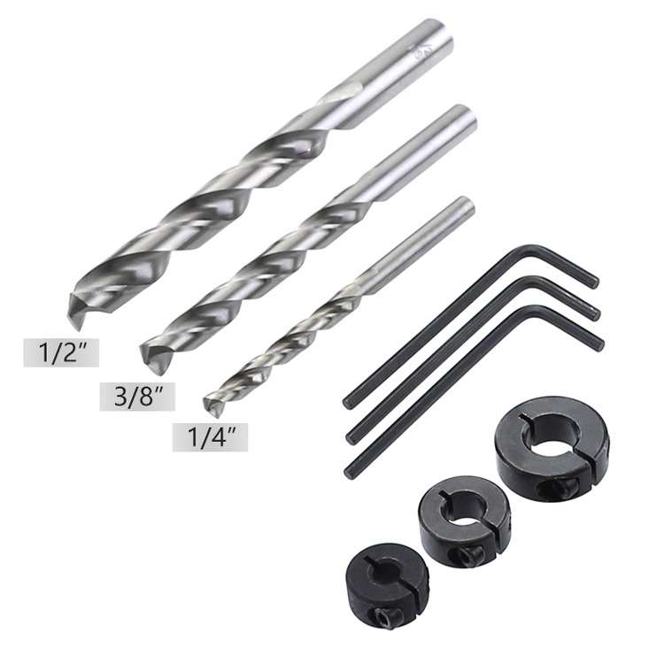 4 PCS / Set Woodworking Hole Locator Woodworking Special Hole Set Fixture Small Vertical Drilling Ho