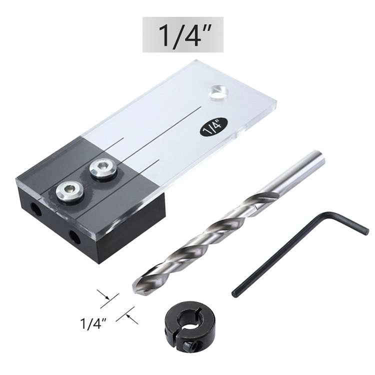 4 PCS / Set Woodworking Hole Locator Woodworking Special Hole Set Fixture Small Vertical Drilling Ho