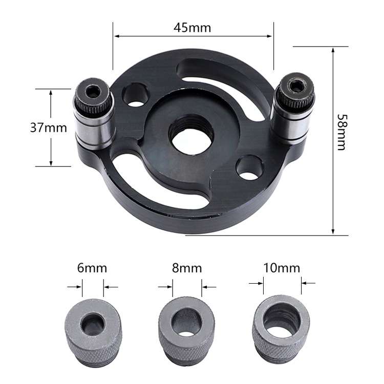 Woodworking Straight Hole Puncher Self-Centering Dowel Splicing Drilling Locator Woodworking Drillin