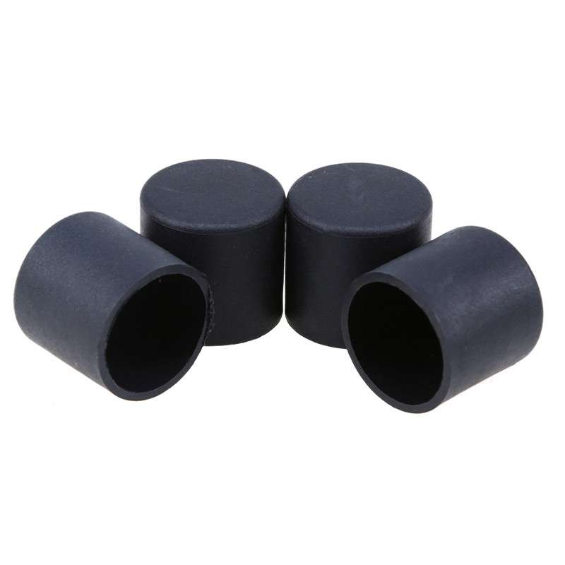 100 PCS Plastic Chair Feet Protectors Black Anti-skid Furniture Legs Table Base Cap Floor Protector