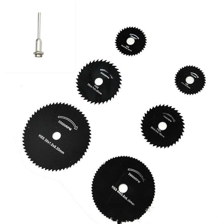 7 PCS/Set Electric Grinder Saw Blade High Speed Steel Saw Blade Woodworking Saw Blade High Speed Ste