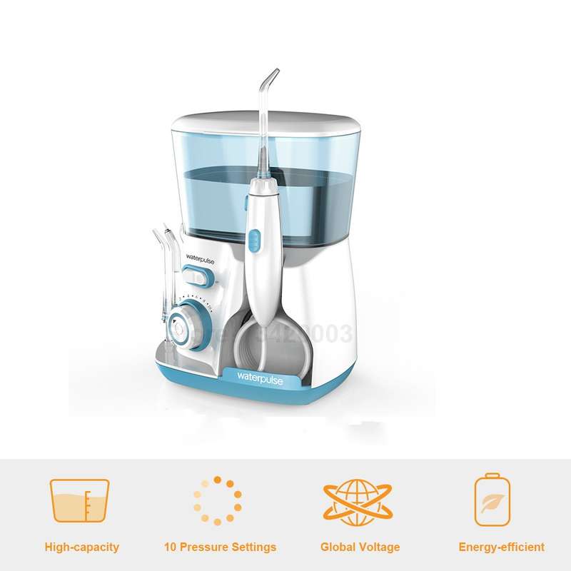 Waterpulse V300 800ml Oral Irrigator Dental Flosser Oral Hygiene Water Flossing Cleaner, Plug Type:E